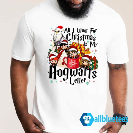 All I Want for Christmas is my Hogwarts letter Sweatshirt Men T Shirt white g500