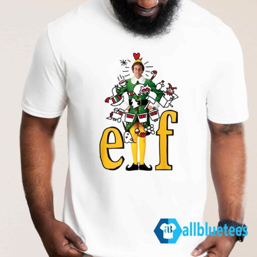 Elf Sketch Sweatshirt Men T Shirt white g500