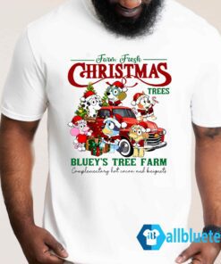 Farm Fresh Christmas Trees Blueys Tree Farm Sweatshirt Men T Shirt white g500