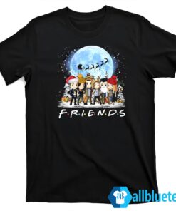 Friends Chibi Christmas Shirt T shirt black