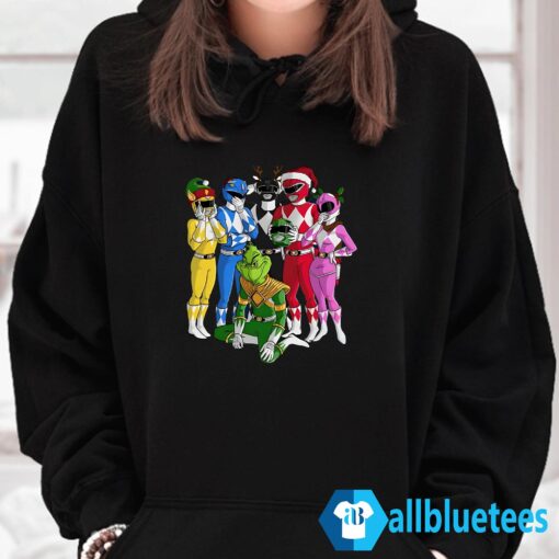 Grinch Rangers Christmas Shirt Hoodie Black z65