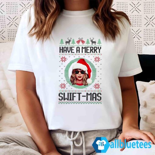 Have A Merry Swiftmas Sweatshirt Women T Shirt white L500