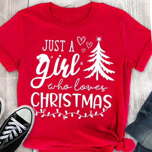 Just A Girl Who Loves Christmas Tree Shirts