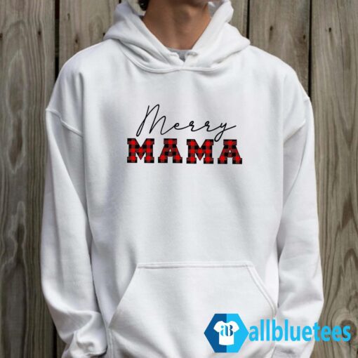 Merry Mama Sweatshirt Hoodie White z65