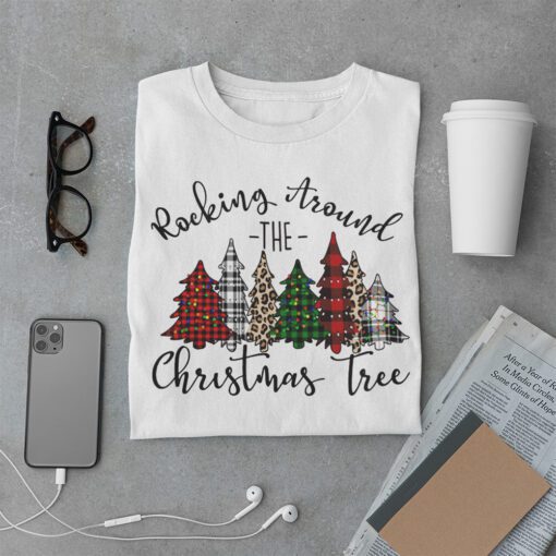 Rocking Around The Christmas Tree Buffalo Plaid Christmas Shirt