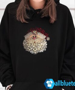 Santa Claus Jewel Christmas sweatshirt Hoodie Black z65