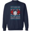 Santa Works Hard But Kris Jenner Works Harder Christmas Sweater