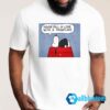 Snoopy Never fall in love with a snowflake shirt Men T Shirt white g500