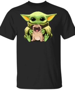 Baby Yoda Hug Pug Dog Shirt.jpg