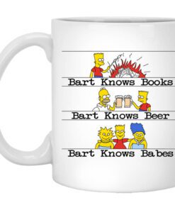 Bart Knows Books Bart Knows Beer Bart Knows Babes The Simpsons Mug.jpg