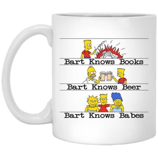 Bart Knows Books Bart Knows Beer Bart Knows Babes The Simpsons Mug.jpg