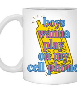 Boy Wanna Play On My Cell Phone Brockhampton White Mug.jpg