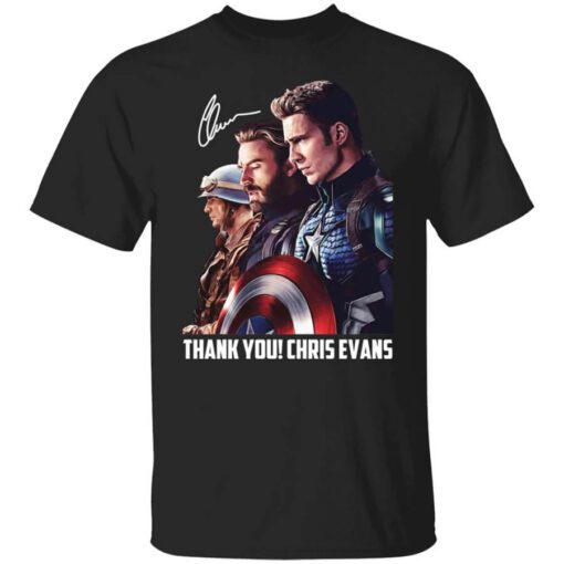 Captain America Thank You Chris Evans Signature T Shirt.jpg