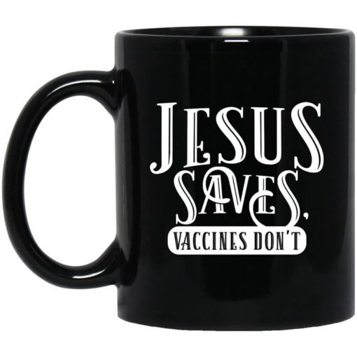 Cassady Campbell Jesus Saves Vaccines Dont Mug.jpg