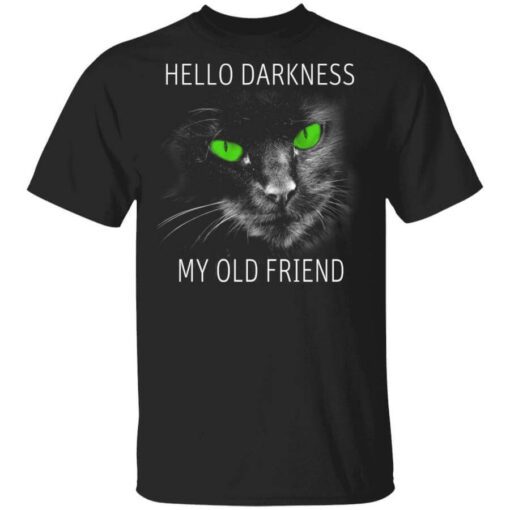 Cat Lovers Hello Darkness My Old Friend T Shirt.jpg