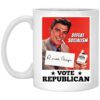 Defeat Socialism Vote Republican Ronald Reagan Mug.jpg