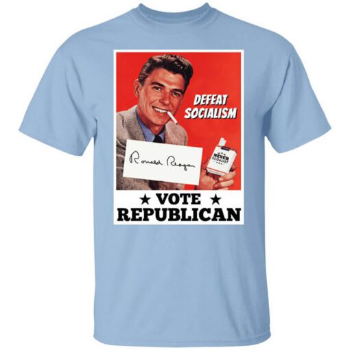 Defeat Socialism Vote Republican Ronald Reagan Shirt.jpg