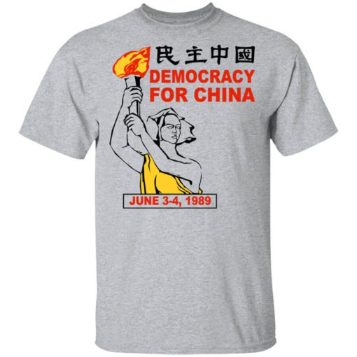 Democracy For China June 3 4 1989 Shirt.jpg