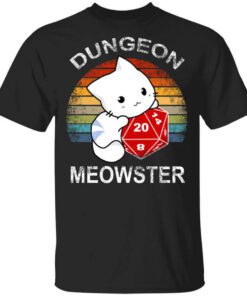 Dungeon Meowster Retro Vintage Funny Cat T Shirt.jpg