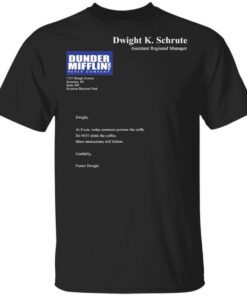 Dwight K. Schrute – Dunder Mifflin Paper Company T Shirt.jpg