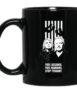 Free Assange Free Manning Stop Tyranny Mug.jpg