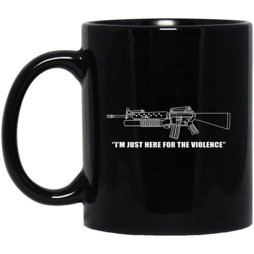 Garand Thumb Im Just Here For The Violence Mug.jpg