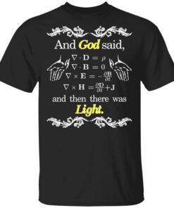 God Said Maxwell Equations Christian Physics Nerd T Shirt.jpg