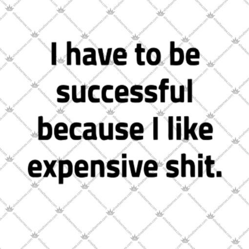 I Have To Be Successful Because I Like Expensive Shit Shirt 2.jpg