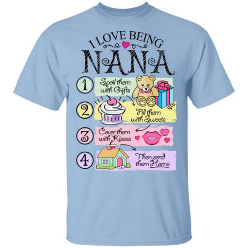 I Love Being Nana Spoil Them With Gifts Fill Them With Sweets T Shirt.jpg