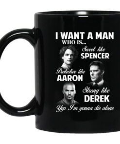 I Want A Man Who Is Sweet Like Spencer Protective Like Aaron Strong Like Derek Mug.jpg