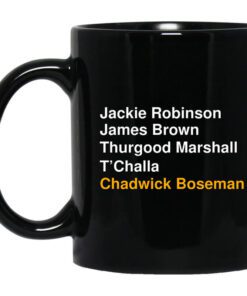 Jackie Robinson James Brown Thurgood Marshall Tchalla Chadwick Boseman Mug.jpg