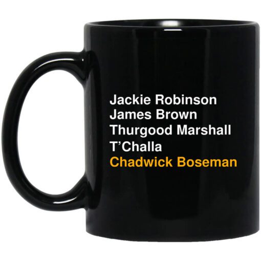 Jackie Robinson James Brown Thurgood Marshall Tchalla Chadwick Boseman Mug.jpg