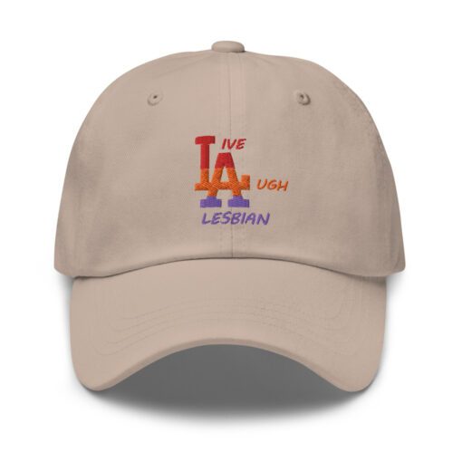 Live Laugh Lesbian Hat Khaki.jpg