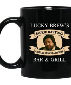 Lucky Brews Bar Grill Regular Human Bartender Mug.jpg