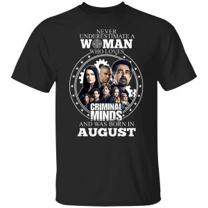Never Underestimate A Woman Who Loves Criminal Minds And Was Born In August T Shirt.jpg