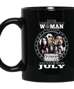 Never Underestimate A Woman Who Loves Criminal Minds And Was Born In July Mug.jpg