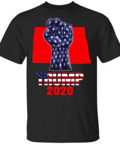 North Dakota 4 President Donald Trump 2020 Election Us Flag T Shirt.jpg