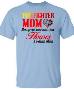 Proud Mom Of Firefighter Hero T Shirt.jpg