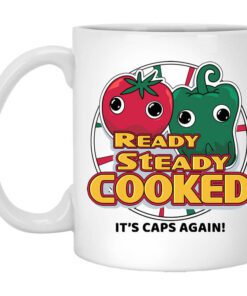 Ready Steady Cooked Its Caps Again White Mug.jpg