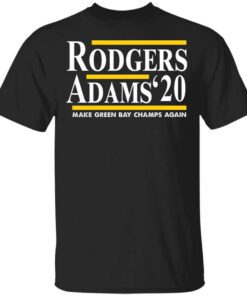 Rodgers Adams 2020 Make Green Bay Champs Again T Shirt.jpg