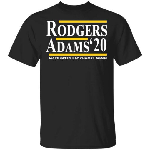 Rodgers Adams 2020 Make Green Bay Champs Again T Shirt.jpg