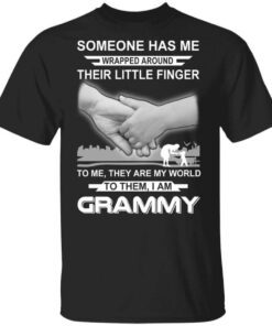 Someone Has Me Wrapped Around Their Little Finger I Am Grammy T Shirt.jpg