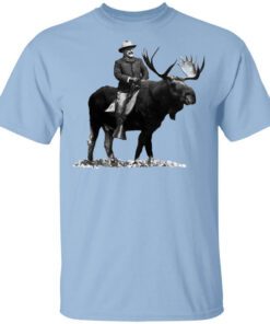 Teddy Roosevelt Riding A Bull Moose T Shirt.jpg