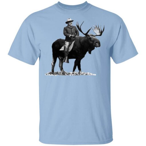 Teddy Roosevelt Riding A Bull Moose T Shirt.jpg