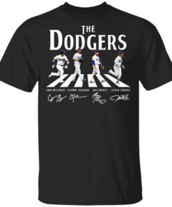 The Dodgers The Beatles Los Angeles Dodgers Signatures T Shirt.jpg