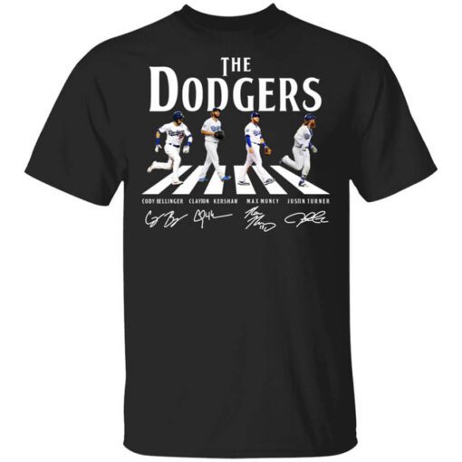 The Dodgers The Beatles Los Angeles Dodgers Signatures T Shirt.jpg