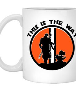 This Is The Way The Mandalorian Silhouette Star Wars Mug.jpg