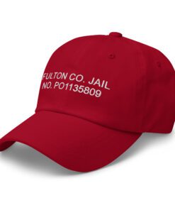 Trump Inmate Number Hat Classic Dad Hat Cranberry Left Front 64eb0d1912821.jpg