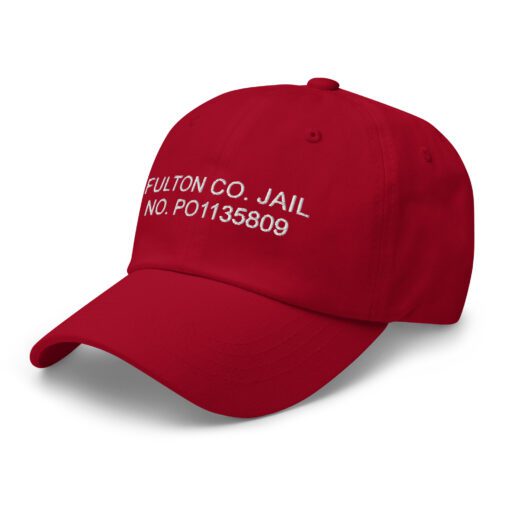 Trump Inmate Number Hat Classic Dad Hat Cranberry Left Front 64eb0d1912821.jpg