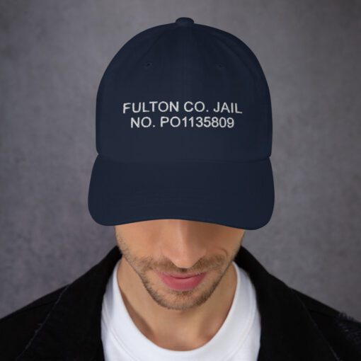 Trump Inmate Number Hat Classic Dad Hat Navy Front 64eb0d1912517.jpg